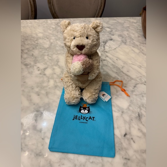 Jellycat oatus Bear Ice Cream